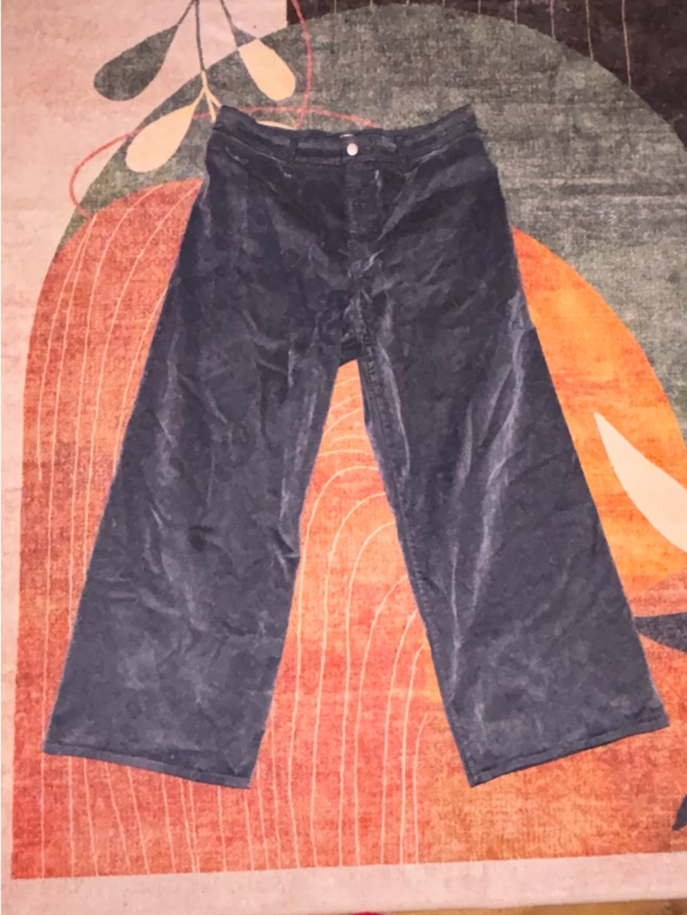 Universal Thread Slate Blue Velvet Wide Leg Pants